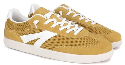 PITAS | Claw Mesh | Mocasines de Hombre | Náuticos Casual | Zapatillas de Tela | Zapatos sin Cordones | Deportivas Casuales | Zapatos de Walkinpitas | Mostaza 41