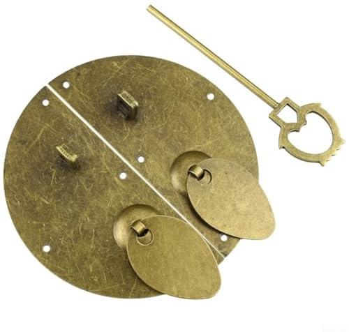 Antiker Messing-Türknauf, chinesischer Stil, Möbelgriff, Retro, Schrank, Zugriegel, Vintage-Kommode, Schloss, Hardware, runde Metall-Schubladenknöpfe, traditionelle asiatische Türbeschläge