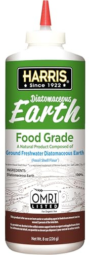 HARRIS Diatomaceous Earth Food Grade, Half Pound with Easy Application Puffer Tip