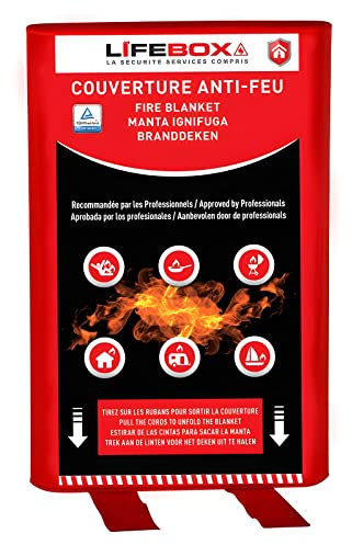 LIFEBOX Coperta antincendio, 1,2 m x 1,8 m