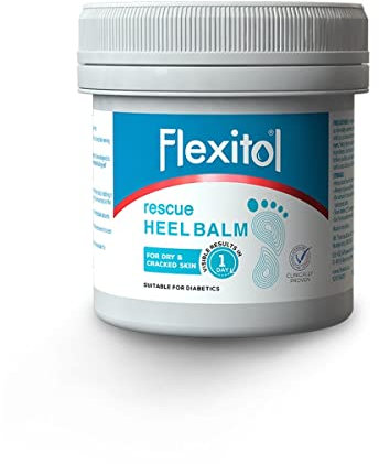Flexitol Cracked Heel Balm, Visible Results in 1 Day, For Extremely Dry Feet & Cracked Heels, Removes Hard Skin, 25% Urea, Medically Proven Foot Cream, Suitable for Diabetics, 1 x 485g