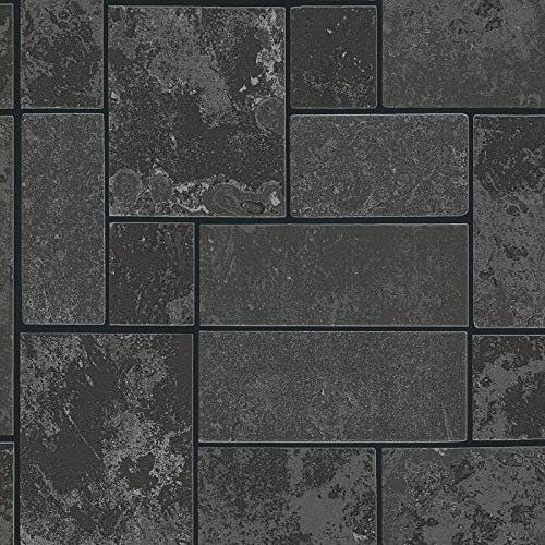 Steintapete Tapete Steinoptik Naturstein-Tapete Silber Schwarz Anthrazit Papiertapete Silber Schwarz Anthrazit | Online Tapeten entdecken