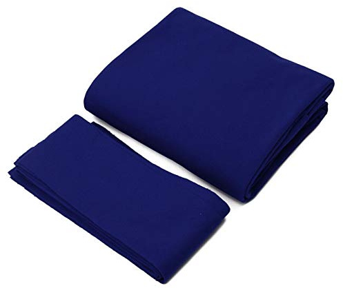 DASNTERED Billard Billardtischdecke - Kammgarn Wolle + Nylon Billardtuch - Tischdecke Home Hotel 7/8/9 Fuß Matte 6 Stück Streifen Bar Billard Billardtischdecke Professional Langlebig