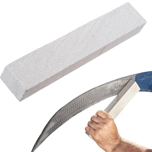 KADAX 24 x 4 cm Slipsten av Sandsten - Robust Brynsten för Slipning av Trädgårdsredskap (Rektangulär)