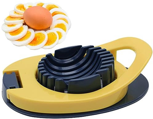 Egg Slicer for Boiled Eggs, Heavy Duty Egg Cutter with Stainless Steel Wire for Hard Boiled Eggs Kitchen Helper