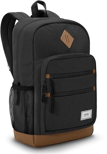 Solo New York Re:Fresh Machine Washable Backpack, Black, Fits up to 15.6 Laptop