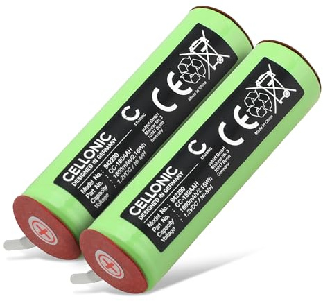 CELLONIC 2X Batterie Compatible avec Braun 590cc, 570cc, 1013s, 550, 180AAH
