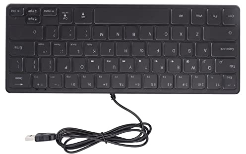 KIMISS 60% Kabelgebundene Gaming-Tastatur, 64 Tasten, RGB, 3 Hintergrundbeleuchtung, Hintergrundbeleuchtung, Kompakte Videospiele, PC-Zubehör, Tastaturen, Ultraleicht, USB für PC,