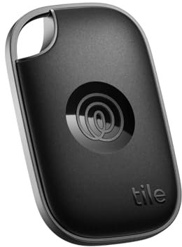 Tile by Life360 Pro (2024) - Localizzatore, cerca oggetti e tracker Bluetooth per chiavi, borse e altro. Compatibile con iOS e Android. Trova telefono. Pacchetto da 1 (Nero)