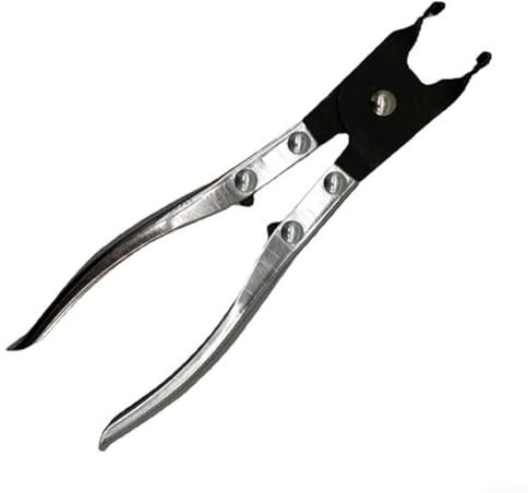 Zilimontt Car Wheel Lug Nut Cap Plier,Wheel Nut Cover Plier Jaw Tip Metal Safe Removal Puller Remover Tool For Car Removing Wheel Hub Screw Covers,Car Wheel Nut Cover Puller Tool,Silver