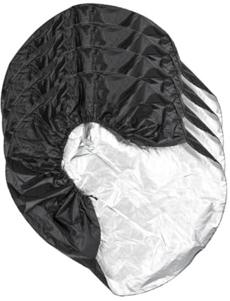 SOLUSTRE Cubierta de Neumático 4piezas 190t Poliéster Taffeta Negro