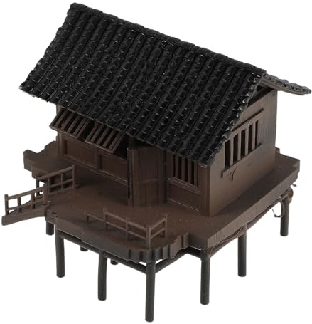 MUSISALY Maquette de Pavillon Miniature en Résine 5,7 X 6 X 6 CM, Décoration pour Aquarium et Terrarium, Ornement d'Aquarium de Maison, Figurine Miniature pour Paysage et Jardin, Décor