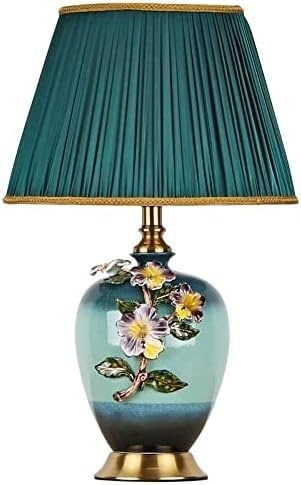 Household Desk Lamp Living Room Bedroom Bedside Ceramic Table Lamp Study Pre Read Table Light Continental Glaze Ceramics Desk Lamp,for a Family Dinner