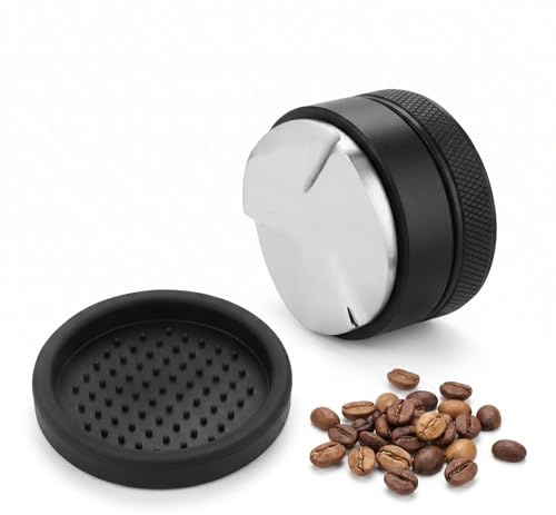 58 mm Coffee Distributor, Coffee Leveler, Tamper, Espresso Distribution Tool, 304 Stainless Steel, Adjustable Depth, Ideal for Consistent Espresso Extraction
