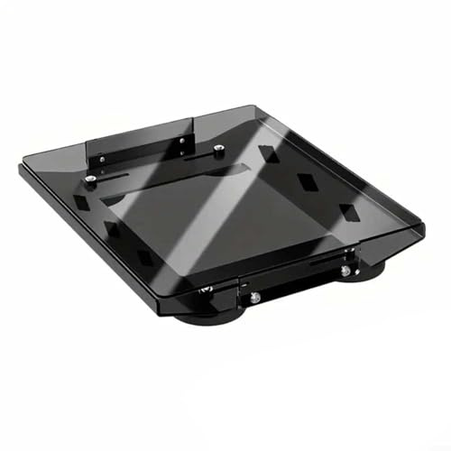 SMZhomeone Starlink, staffa magnetica trasparente in acciaio al carbonio per mini dispositivi, magneti rivestiti in gomma per proteggere la vernice, Internet stabile per camper, yacht (nero)