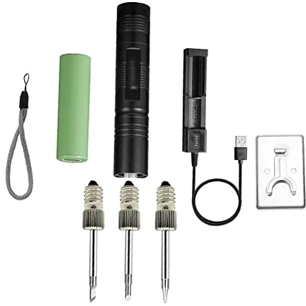 Quick Charge Electric Soldering Iron Kit 18650 Battery Powered Welding Tools