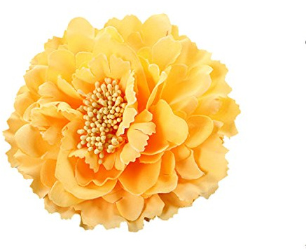 ZUMUii Butterme Multicolor Chiffon Blumen Blütenblatt Haar Clip Bogen Clip Barrettes Zubehör Alligator Clip Mädchen Headwear Kopfschmuck Blume Bogen Hairclip (Gelb)