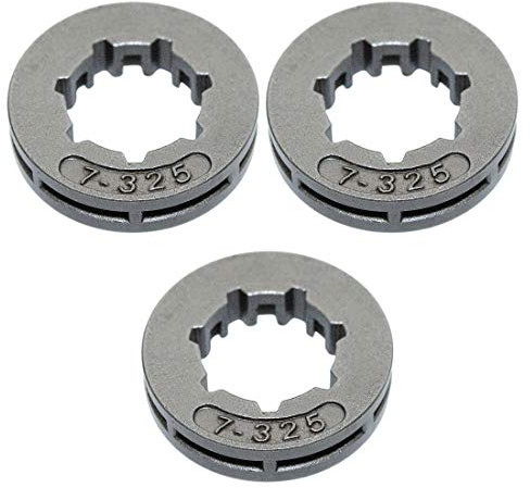 AUMEL .325 7T 17mm Kettenrad-Felgenkit 3 Stück für Stihl 026 MS260 MS260C MS261 MS261C Ersatzteil ersetzen Oregon 34162X