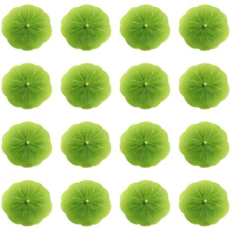 Pretyzooom Lot de 30 mini feuilles de lotus artificielles flottantes en mousse pour décoration de bassin, piscine et aquarium (6 cm)