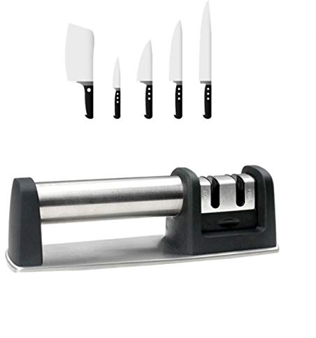Feixiangge - Pietra per affilare, 2 fasi, pietra per affilare coltelli in ceramica in acciaio al tungsteno, professionale da cucina, accessori per la casa
