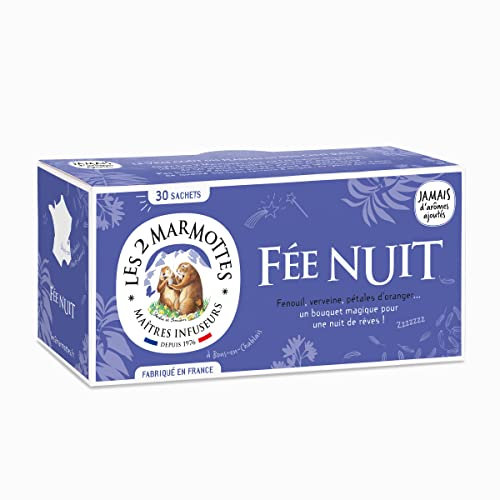 LES 2 MARMOTTES Infusion Fée Nuit, Lavande et Rose, 50 g