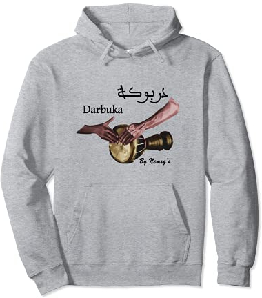 Darbuka berber musical instrument Gnoua goblet drum tarabuka Pullover Hoodie