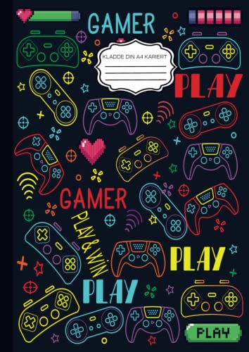 KLADDE DIN A4 KARIERT: Schöne Notizbuch A4 kariert 5 mm für die Uni oder Schule das Kladdenbuch, 110 Seiten - Notizheft, Tagebuch, Schreibbuch, Gamer Notizbuch