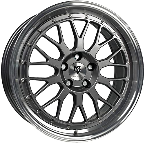 MB Design Felge LV1 7.0Jx17 ET45 5x112 Glanzgrau poliert kompatibel mit VW E-Golf Golf Jetta