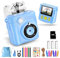 KinderKamera - Sofortbildkamera DigitalKamera Print 1080P - 16x Digitalzoom 2.4 Bildschirm - 32GB Karte - 3 Rollen Druckpapier - mit Aufbewahrungstasche Weihnachten Geschenk für Kinder 3-12 Jahren