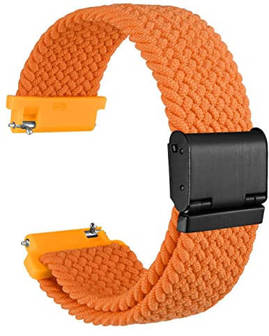 WOCCI Braided Nylon Watch Straps with Adjustable Buckle, Woven Sport Loop for Men and Women, Band Width 16mm 18mm 19mm 20mm 21mm 22m 24mm