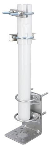 Kit di Montaggio su Palo per Antenna Satellitare a L, Supporto Parete Corto Regolabile, Installazione Tetto Kit Internet Satellitare per Parabola V2