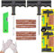 NOOGUI 2 Kits Antipinchazos Coche | Repara Pinchazos Moto y Bicicleta | Reparación Neumático 15 Minutos | Incluye 20 Mechas, 2 Herramientas en T, 2 Cúteres y 4 Guantes | Todo Tipo de Neumáticos