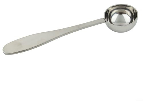 Besttoolifes Cuchara medidora de café de acero inoxidable de 10 ml, cuchara de cocina para té, azúcar, leche, polvo, especias, apta para lavavajillas, mango largo