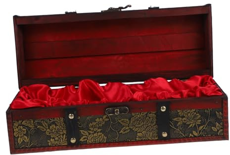 TOPPERFUN Weinkisten mit Handpoliertem Finish für Weinversorgung und Weinaufbewahrung für Riegel und Ktv als Elegante Geschenkbox für Rotweinflaschen