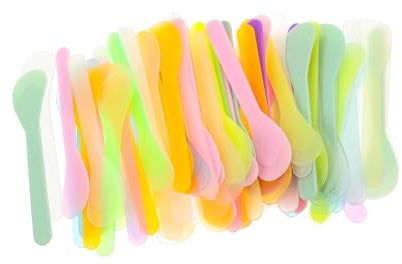 NIYANGLE 100pezzi Spatola Per Cosmetici in Per Maschere e Viso Strumenti Multifunzione Per Applicazione e Miscelazione Leggeri e Portatili