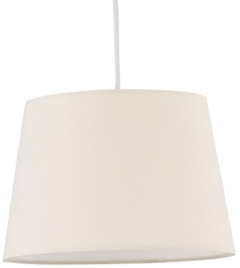 Natural Fabric Easy Fit Light Shade/Lampshade for Ceiling Light or Table Lamp, 23cm Diamater