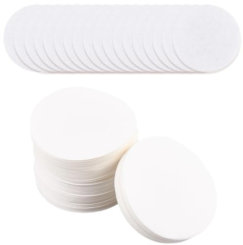 CREATCABIN 800 Filtro de Papel de Repuesto para Cafetera, Filtro Redondo Blanco de 2.5 Pulgadas para Espresso, Portafiltros, Compatible con Cafetera Moka Y Cafetera de Goteo de Hielo 6.4cm