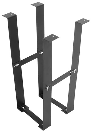 TEHAUX Supporto per Torre PC in Acciaio al Carbonio Nero Regolabile Struttura Robusta e Design Pratico per Sospensione Sotto Scrivania