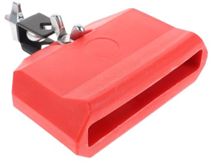 Kuhglocke 6 Zoll für Schlagzeug Zubehör, Rot, PVC | Verschleißfest, Leicht zu Reinigen, Glatte Oberfläche, Praktisches Zubehör für Musikinstrumente