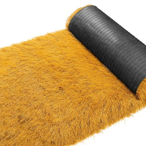 Techo De Paja Artificial Ignífuga,Techo De Paja Artificial Mexicano Impermeable,Rollo De Paja Sintética Mexicana,Rollo De Paja Mexicana Artificial Para Jardines Bares Tiki(1x7m(39.4x275.6in))