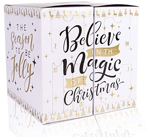 accentra – Adventskalender Beauty mit 24 Make up & Kosmetik Produkten – Schmink Adventskalender Frauen mit Lippenstift, Wimpern, Nagellack, Lidschatten, Applikatoren uvm. – Weihnachtskalender Beauty