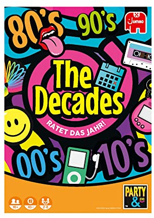 Jumbo Spiele The Decades Partyspiel ab 16 Jahren – Gesellschaftsspiel für 2 bis 8 Spieler - von den Machern von Party & Co.