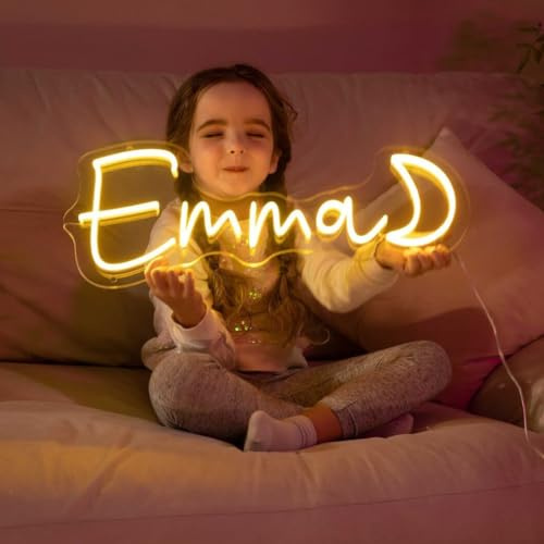 Personalisiert LED Leuchtschilder, Benutzerdefinierte Neonschilder für Schlafzimmer Innengebrauch Wanddekoration Heim Party Hochzeit Geburtstag Logo Lichtzeichen