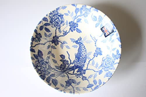 Churchill China Queens Kujaku Saladier Bleu/blanc 24 cm