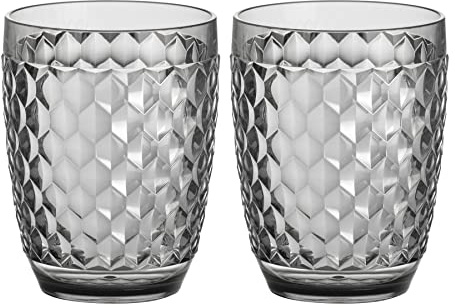 BRUNNER 0830230N.C25 Waterglass Coralux Elegant Glasses for Boating, Camping and Outdoor, V 35 Cl, Transparent, Scratch Resistant