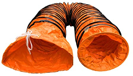 Flexibler Lüftungskanal Ø 250mm 300mm 500mm 600mm, PVC Luftkanal Für Abluftventilator, Warmluftschlauch Mit D-Ring, Stabil Langlebig, 5m 10m Länge Belüftungsschlauch Wasserdicht