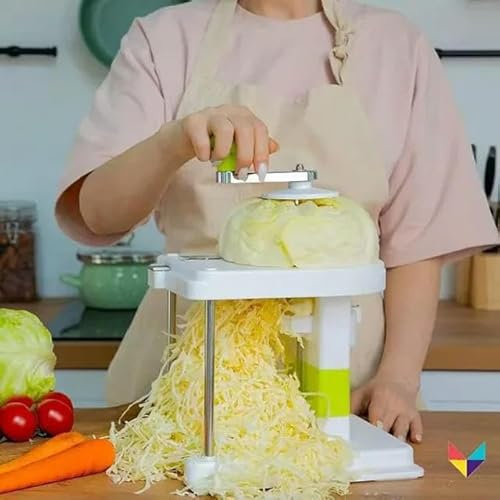 Nouveau broyeur de chou en acier inoxydable, éplucheur de légumes, râpe à large bouche, couteau de cuisine, gris clair