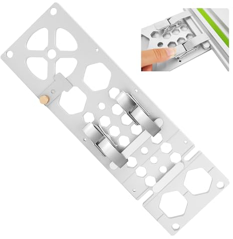 340 mm, 90 gradi, morsetto per guida ad angolo retto, compatibile con guida Makita e Festool, arresto angolare per seghe circolari (argento)