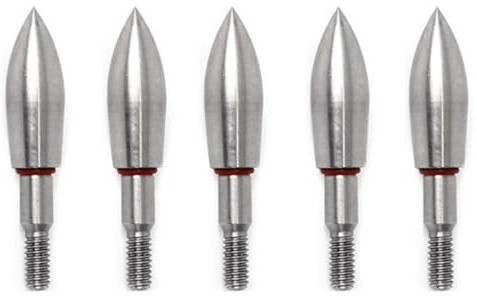 Archery Field Points, 5Pcs 100/150/200/250/300/350 Grain Archery Arrow Tip | Stainless Steel, Fit for Field Target Practice & Shooting