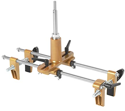 Door Lock Hole Opener Kit, Mortise Lock Jig Accurate Positioning Adjustable Design Door Mortising Jig for 1.38-3.94inch Thick Wooden, Copper, Aluminum, Stainless Steel Doors